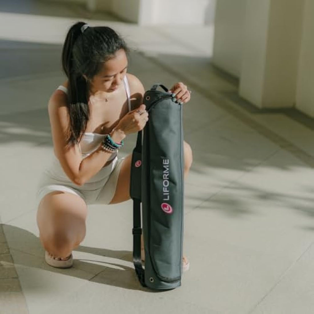 Liforme Original Yoga Mat – Non-Slip Eco-Friendly Mat with Bag