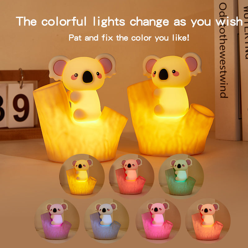 MeWaii® Mini Koala on Tree Branch Silicone Squishy Night Light Cute Perfect Gift