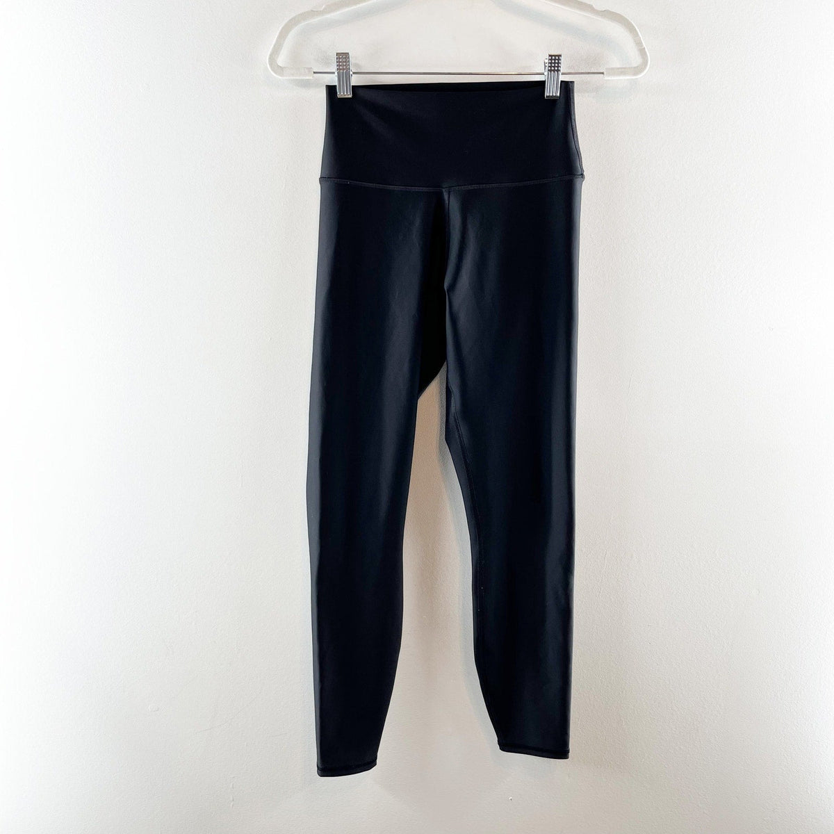Alo Yoga Pull On High Waisted Airlift Workout 7/8 Leggings Pants Black Small