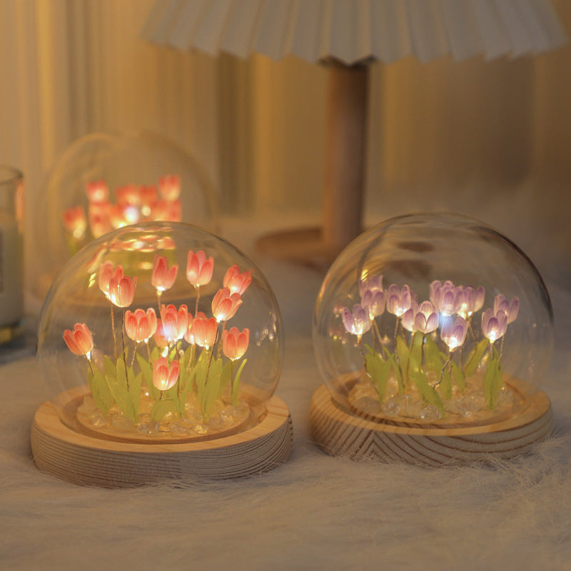 🌷 Tulip LED Night Light, USB Plug-in, Great Gift for Baby & Girls