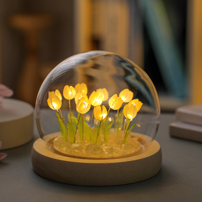 🌷 Tulip LED Night Light, USB Plug-in, Great Gift for Baby & Girls